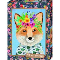 HEYE 300357 Puzzle Friendly Fox / Floral Friends von HEYE