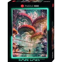 HEYE 300395 Puzzle 1000 Teile Shroomland / Future Cities von HEYE