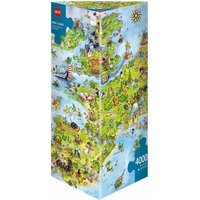 HEYE 8854 Puzzle 4000 Teile United Dragons of Europe Triang. von HEYE
