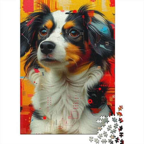 Hund Puzzle 1000 Teile Schwer Puzzle Spielzeug Pädagogisches Spiel Impossible Herausforderungsspielzeug Für Erwachsene Und Kinder Ab 12 Jahren 1000pcs (75x50cm) von HEYLInUP