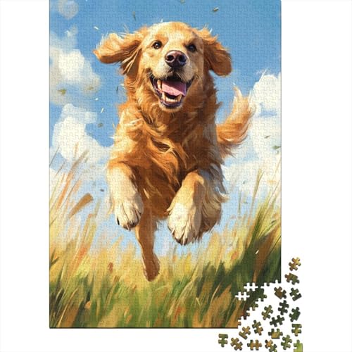 Irish Setter Puzzle 1000 Teile Schwer Puzzle Spielzeug Pädagogisches Spiel Impossible Herausforderung Spielzeug Für Erwachsene Und Kinder Ab 12 Jahren 1000pcs (75x50cm) von HEYLInUP