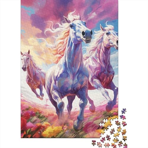 Running StalLöwe Puzzle 1000-teilige Schwer Puzzle Spielzeug Lernspiel Impossible Herausforderungsspielzeug Für Erwachsene Und Kinder in Bewährter 1000pcs (75x50cm) von HEYLInUP