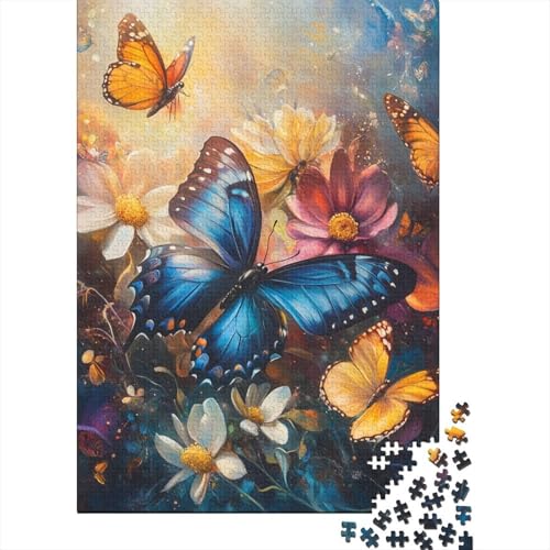 Schmetterling Puzzle 1000-teilige Schwer Puzzle Spielzeug Pädagogisches Spiel Impossible Herausforderungsspielzeug Für Erwachsene Und Kinder in Bewährter 1000pcs (75x50cm) von HEYLInUP