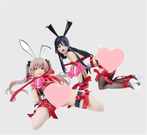 Ecchi Figure Waifu Hentaii 1/4 Bunny Girl Action Anime Figure +18 Uncensored for Adult Collection Statue Gift 31cm/12in(2PCS) von HEYSHENG