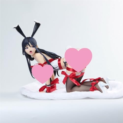 Ecchi Figure Waifu Hentaii 1/4 Bunny Girl Action Anime Figure +18 Uncensored for Adult Collection Statue Gift 31cm/12in(Black) von HEYSHENG