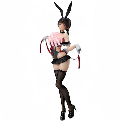 HEYSHENG Ecchi Anime Figuren Hentai Figur PigtailBunny Mädchen NSFW Figur Süße Mädchen Anime Mädchen Sammlung Figur Spielzeug Cartoon Sammlung 17,7 Zoll von HEYSHENG