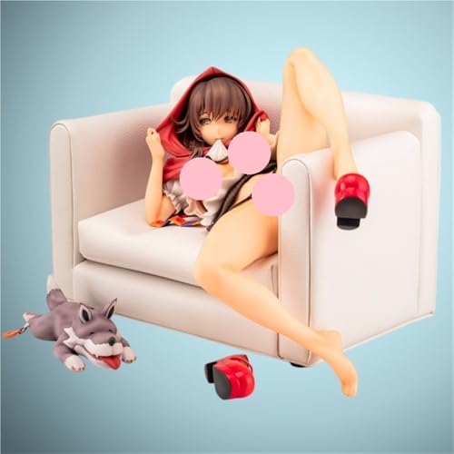 HEYSHENG Ecchi Anime Figuren Hentai Rotkäppchen Mädchen nsfw Süße Mädchen Anime Girl Collection Figur 16,5 cm von HEYSHENG