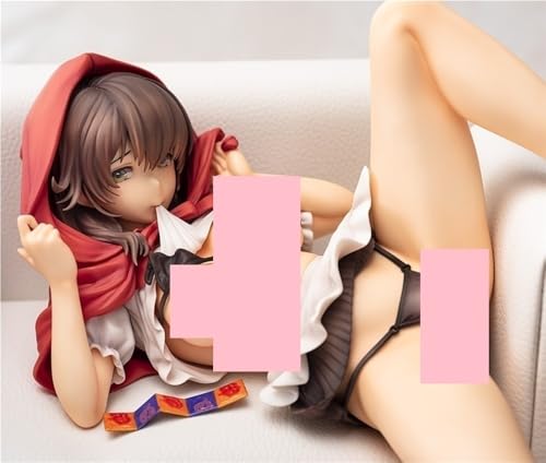 HEYSHENG Ecchi Anime Figuren Hentai Rotkäppchen Mädchen nsfw Süße Mädchen Anime Girl Collection Figur 16,5 cm von HEYSHENG