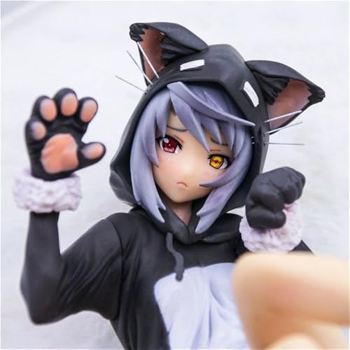 HEYSHENG Ecchi-Figur Nsfw LavraandCharlotte (Katzenohr-Pyjama-Version) Anime-Mädchen-Figur Hentaii-Figur Anime-Figur Mädchen 18+ Unzensierte Sammlung Geschenkmodell Spielzeug 21 cm(Black) von HEYSHENG