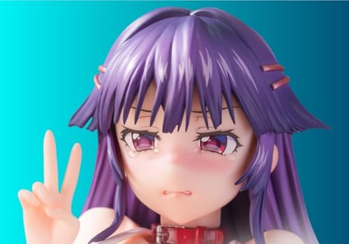 HEYSHENG Hentai Nsfw Ecchi Anime Figur 1/6 Qianhe Girls Sauce Puppe Dekoration Modell Cartoon Spielzeugfigur Anime Girl Serie 17cm/6,6in (Mit Stuhl und Farbbox) von HEYSHENG