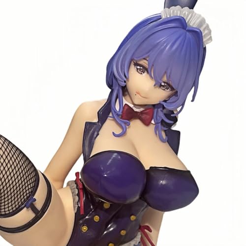 HEYSHENG Nsfw Ecchi Anime-Figur 1/4 Lilahaariges Mädchen Süßes Puppendekorationsmodell Cartoon-Anime-Mädchenserie 26 cm (mit Farbbox) von HEYSHENG