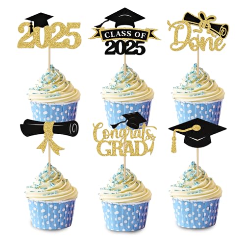 12 Stück abi 2025 deko Graduation Tortendeko, Abschluss Deko Schwarz Gold, Graduation Cap Cake Topper Abi 2025 Kuchen Deko, Glitzer Abschluss Deko für Torten Zum Abschlussfeier, 2025 Graduation Party 12 Stück abi 2025 deko Graduation Tortendeko, Abschluss Deko Schwarz Gold, Graduation Cap Cake Topper Abi 2025 Kuchen Deko, Glitzer Abschluss Deko für Torten Zum Abschlussfeier, 2025 Graduation Party von HFMYGS