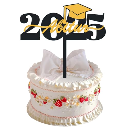 ABI 2025 Cake Abschluss Deko, Abitur 2025 Tortendeko Cake Topper ABI aus Acryl Bestandene, Bestandene Prüfung Abschluss Kuchen, Torten Graduation Party Geschenke ABI 2025 Cake Abschluss Deko, Abitur 2025 Tortendeko Cake Topper ABI aus Acryl Bestandene, Bestandene Prüfung Abschluss Kuchen, Torten Graduation Party Geschenke von HFMYGS