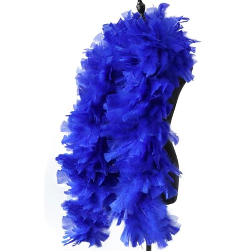 HFNCE Wunderschöne flauschige Boa aus Rosen, natürliche Truthahnfederboa, 2 Meter, Karnevals-/Bühnenkleidung, Nähzubehör, 200 Gramm – KÖNIGSBLAU – 200 Gramm, 2 Meter HFNCE Wunderschöne flauschige Boa aus Rosen, natürliche Truthahnfederboa, 2 Meter, Karnevals-/Bühnenkleidung, Nähzubehör, 200 Gramm – KÖNIGSBLAU – 200 Gramm, 2 Meter von HFNCE