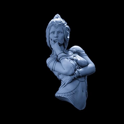 HFVUYAR 1/10 Ancient Female Warrior Resin Bust Model Kit Unbemalt und unmontiert Soldier Resin Model Kit //V7b5J3 von HFVUYAR