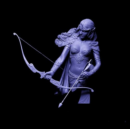 HFVUYAR 1/10 Ancient Female Warrior Resin Bust Model Kit Unbemalt und unmontiert Soldier Resin Model Kit //V7b5J4 von HFVUYAR