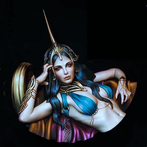 HFVUYAR 1/10 Ancient Female Warrior Resin Bust Model Kit Unbemalt und unmontiert Soldier Resin Model Kit //V7b5J5 von HFVUYAR
