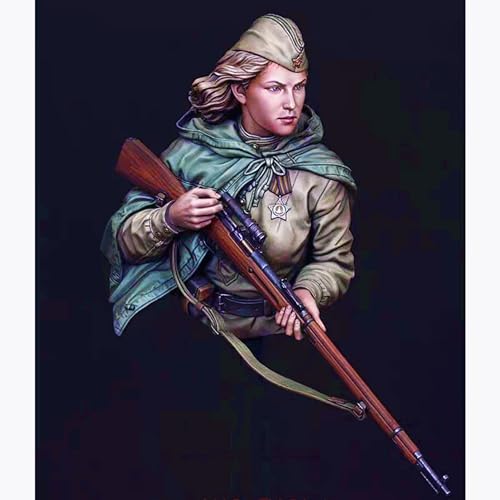 HFVUYAR 1/10 WWII Soviet Soldier Resin Bust Model Kit Unbemaltes und unmontiertes Resin Modell //h6J7S1 von HFVUYAR