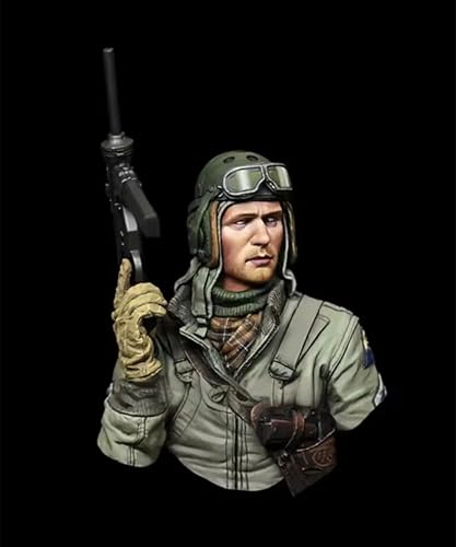 HFVUYAR 1/10 WWII US Soldier Resin Bust Model Kit Unbemaltes und unmontiertes Resin Modell //h7J2S3 von HFVUYAR