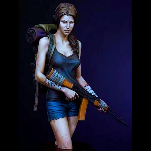 HFVUYAR 1/12 Sci-Fi Agent Frau Soldat Harz Büste Modellbausatz Unbemalt und unmontiert Soldat Harz Modellbausatz //V7b4J8 von HFVUYAR
