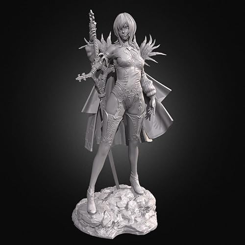 HFVUYAR 1/24 Ancient Female Samurai Warrior Resin Model Kit Unbemalt und unmontiert Soldier Resin Model Kit // K8c5O3 von HFVUYAR
