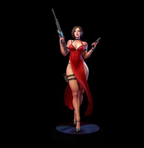 HFVUYAR 1/24 Sci-Fi Agent Female Warrior Resin Model Kit Unbemalt und unmontiert Soldat Resin Model Kit // K8c7O13 von HFVUYAR