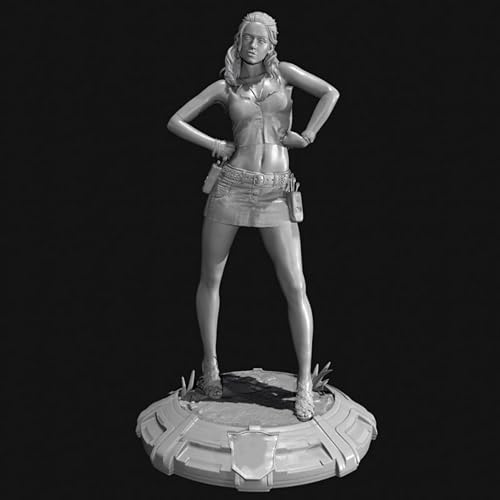 HFVUYAR 1/24 Sci-Fi Agent Female Warrior Resin Model Kit Unbemalt und unmontiert Soldat Resin Model Kit // K8c7O7 von HFVUYAR