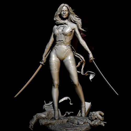 HFVUYAR 1/24 Sci-Fi Agent Female Warrior Resin Model Kit Unbemalt und unmontiert Soldat Resin Model Kit // K8c7O9 von HFVUYAR