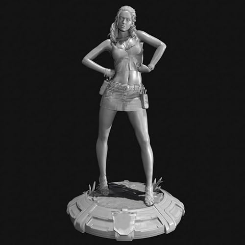 HFVUYAR 1/24 Sci-Fi Agent Weiblicher Soldat Harz Soldat Modellbausatz Unbemalt und unmontiert Figur Harz Modellbausatz //A8D3Z9 von HFVUYAR