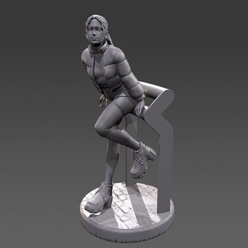 HFVUYAR 1/24 Sci-Fi Agentin Kriegerin Resin Modellbausatz unbemalt und unmontiert Soldat Resin Modellbausatz //V9b3J1 von HFVUYAR