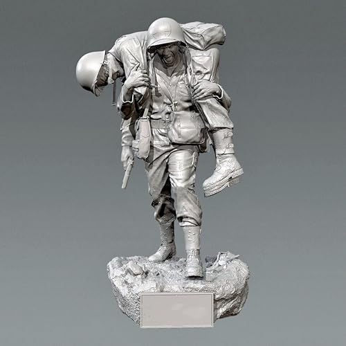 HFVUYAR 1/24 WWII US Soldier Resin Model Kit Unbemalt und unmontiert Soldier Resin Model Kit //V8b5J1 von HFVUYAR