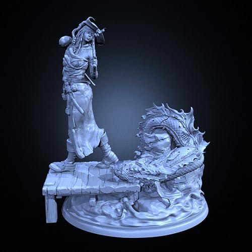 HFVUYAR 1/35 Ancient Female Samurai Resin Soldier Model KitUnbemalte und unmontierte Figur Resin Modell-Bausatz //A8D5Z6 von HFVUYAR