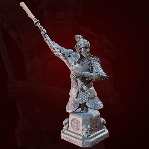 HFVUYAR 115mm Ancient Chinese Samurai Resin Bust Model Kit Unbemalt und unmontiert Soldat Resin Model Kit //V7b3J81 von HFVUYAR