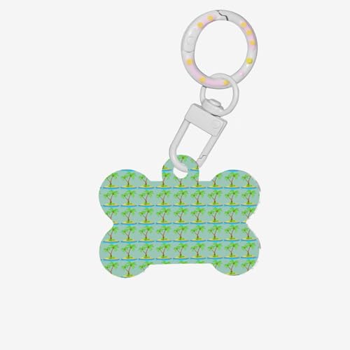 3D-Palmen-Druck, Acryl-Hundeknochen-Ornament, Haustiermarken, Schlüsselanhänger, Urlaub für Liebhaber, Hundegeschenk 3D-Palmen-Druck, Acryl-Hundeknochen-Ornament, Haustiermarken, Schlüsselanhänger, Urlaub für Liebhaber, Hundegeschenk von HGFVY