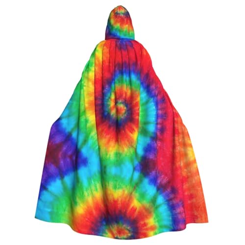 Batik-Hippie-Umhang für Erwachsene, Kapuzenumhang für Damen und Herren, Halloween-Kostüme, Weihnachten, Cosplay Batik-Hippie-Umhang für Erwachsene, Kapuzenumhang für Damen und Herren, Halloween-Kostüme, Weihnachten, Cosplay von HGFVY