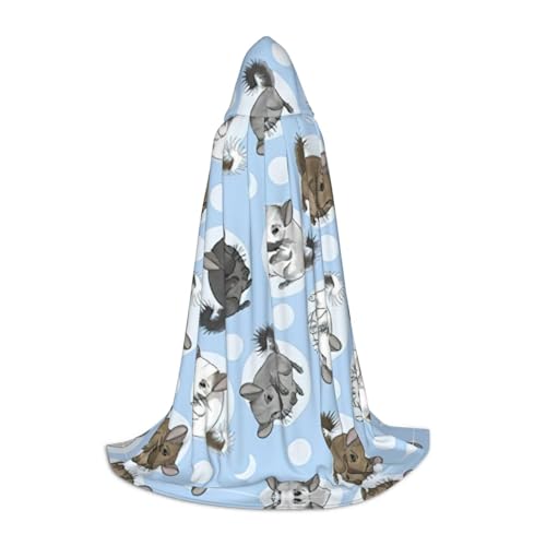 Blauer Chinchillas und Mond, Halloween-Kapuzenumhang, Karneval, Kapuzenumhang, Halloween-Kostüme, Weihnachten, Cosplay Blauer Chinchillas und Mond, Halloween-Kapuzenumhang, Karneval, Kapuzenumhang, Halloween-Kostüme, Weihnachten, Cosplay von HGFVY