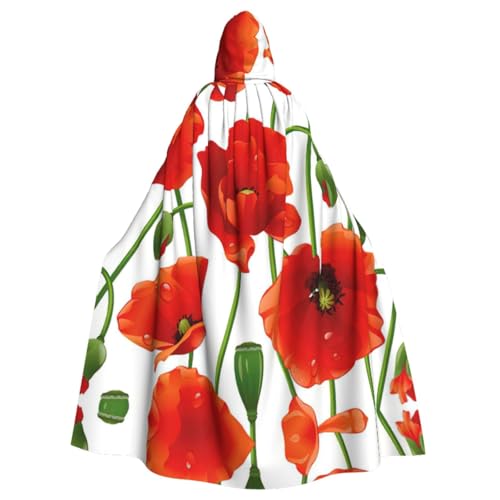 Blumenumhang für Erwachsene, Kapuzenumhang für Damen und Herren, Halloween-Kostüme, Weihnachten, Cosplay von HGFVY