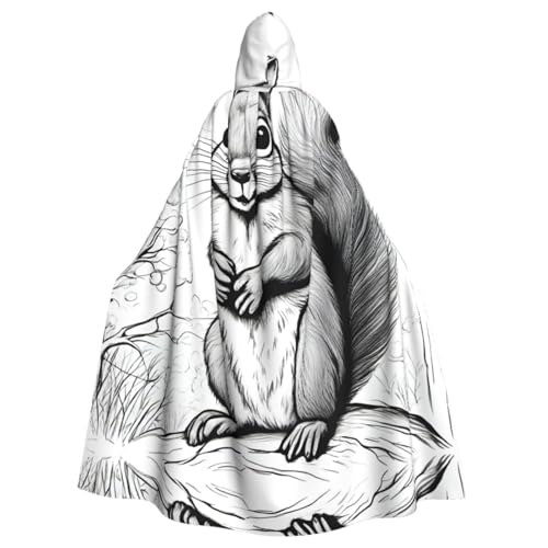 Cartoon-Eichhörnchen-Umhang für Erwachsene, Kapuzenumhang für Damen und Herren, Halloween-Kostüme, Weihnachten, Cosplay Cartoon-Eichhörnchen-Umhang für Erwachsene, Kapuzenumhang für Damen und Herren, Halloween-Kostüme, Weihnachten, Cosplay von HGFVY