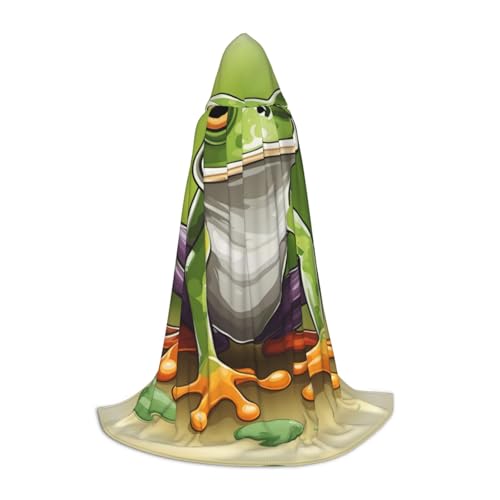 Cartoon-Frosch-Halloween-Kapuzenumhang, Kostüm, Karneval, Kapuzenumhang, Halloween-Kostüme, Weihnachten, Cosplay Cartoon-Frosch-Halloween-Kapuzenumhang, Kostüm, Karneval, Kapuzenumhang, Halloween-Kostüme, Weihnachten, Cosplay von HGFVY