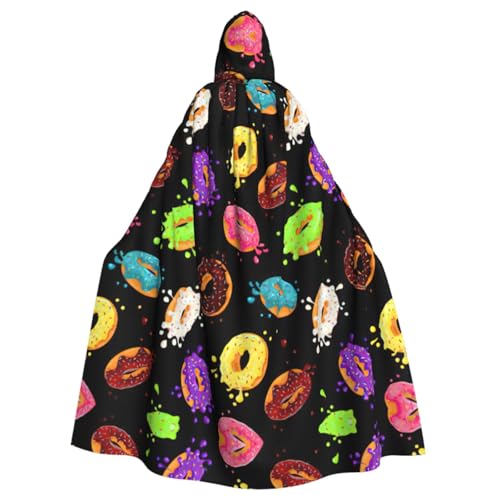 Donut-Umhang für Erwachsene, Kapuzenumhang für Damen und Herren, Halloween-Kostüme, Weihnachten, Cosplay von HGFVY