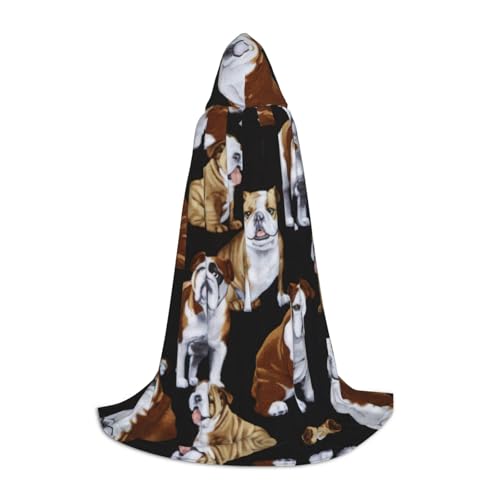 Englische Bulldoggen, Halloween-Kapuzenumhang, Karneval, Kapuzenumhang, Halloween-Kostüme, Weihnachten, Cosplay Englische Bulldoggen, Halloween-Kapuzenumhang, Karneval, Kapuzenumhang, Halloween-Kostüme, Weihnachten, Cosplay von HGFVY