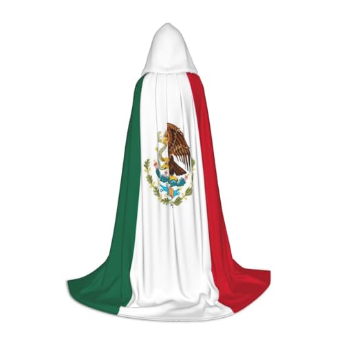Flagge Mexikos Halloween-Kapuzenumhang-Kostüm, Karneval, Kapuzenumhang, Halloween-Kostüme, Weihnachten, Cosplay von HGFVY