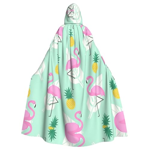 Flamingo-Ananas-Umhang für Erwachsene, Kapuzenumhang für Damen und Herren, Halloween-Kostüme, Weihnachten, Cosplay Flamingo-Ananas-Umhang für Erwachsene, Kapuzenumhang für Damen und Herren, Halloween-Kostüme, Weihnachten, Cosplay von HGFVY