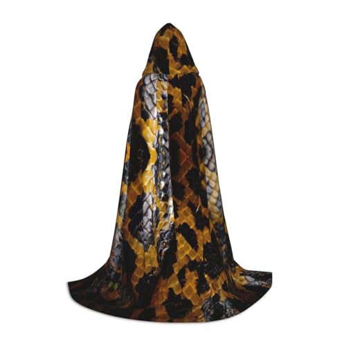 Gelber Schlangen-Umhang für Halloween, Karneval, Kapuzenumhang, Halloween-Kostüme, Weihnachten, Cosplay Gelber Schlangen-Umhang für Halloween, Karneval, Kapuzenumhang, Halloween-Kostüme, Weihnachten, Cosplay von HGFVY