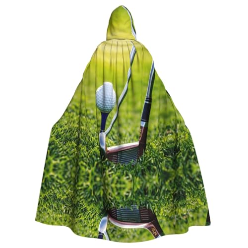 Golfplatz-Umhang für Erwachsene, Kapuzenumhang für Damen und Herren, Halloween-Kostüme, Weihnachten, Cosplay von HGFVY