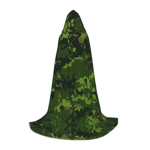 Grüner Armee-Umhang mit digitalem Camouflage-Muster für Halloween, Karneval, Kapuzenumhang, Halloween-Kostüme, Weihnachten, Cosplay Grüner Armee-Umhang mit digitalem Camouflage-Muster für Halloween, Karneval, Kapuzenumhang, Halloween-Kostüme, Weihnachten, Cosplay von HGFVY
