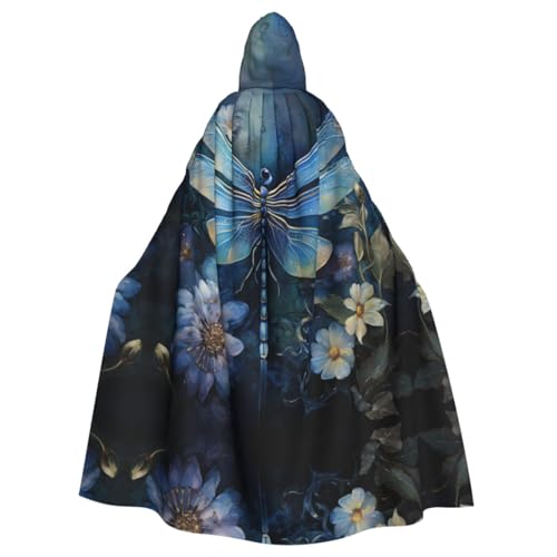 HGFVY Art Blue Libellen-Umhang für Erwachsene, Kapuzenumhang für Damen und Herren, Halloween-Kostüme, Weihnachten, Cosplay, Schwarz HGFVY Art Blue Libellen-Umhang für Erwachsene, Kapuzenumhang für Damen und Herren, Halloween-Kostüme, Weihnachten, Cosplay, Schwarz von HGFVY
