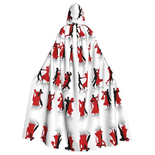 HGFVY Ballsaal-Tanzumhang für Erwachsene, Kapuzenumhang für Damen und Herren, Halloween-Kostüme, Weihnachten, Cosplay, Schwarz HGFVY Ballsaal-Tanzumhang für Erwachsene, Kapuzenumhang für Damen und Herren, Halloween-Kostüme, Weihnachten, Cosplay, Schwarz von HGFVY