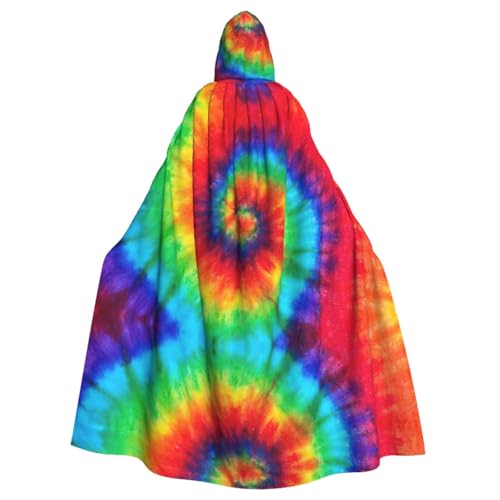 HGFVY Batikumhang mit Regenbogen, für Erwachsene, mit Kapuze, für Damen und Herren, Halloween-Kostüme, Weihnachten, Cosplay, Schwarz HGFVY Batikumhang mit Regenbogen, für Erwachsene, mit Kapuze, für Damen und Herren, Halloween-Kostüme, Weihnachten, Cosplay, Schwarz von HGFVY