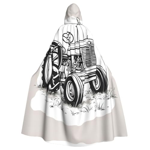 HGFVY Cartoon-Traktorumhang für Erwachsene, Kapuzenumhang für Damen und Herren, Halloween-Kostüme, Weihnachten, Cosplay, Schwarz HGFVY Cartoon-Traktorumhang für Erwachsene, Kapuzenumhang für Damen und Herren, Halloween-Kostüme, Weihnachten, Cosplay, Schwarz von HGFVY